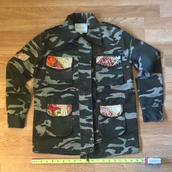 NEW Beautiful Stories Camo Embroidered Jac… - Picture 5 of 8